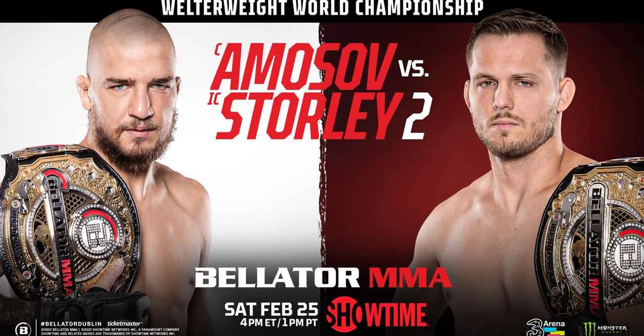 Yaroslav Amosov vs Logan Storley 2 full fight video Bellator 291 poster