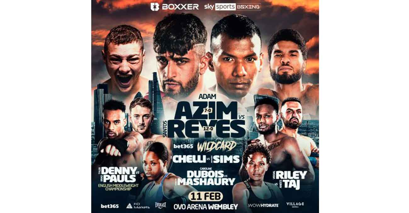 Adam Azim vs Santos Reyes full fight video poster 2023-02-11