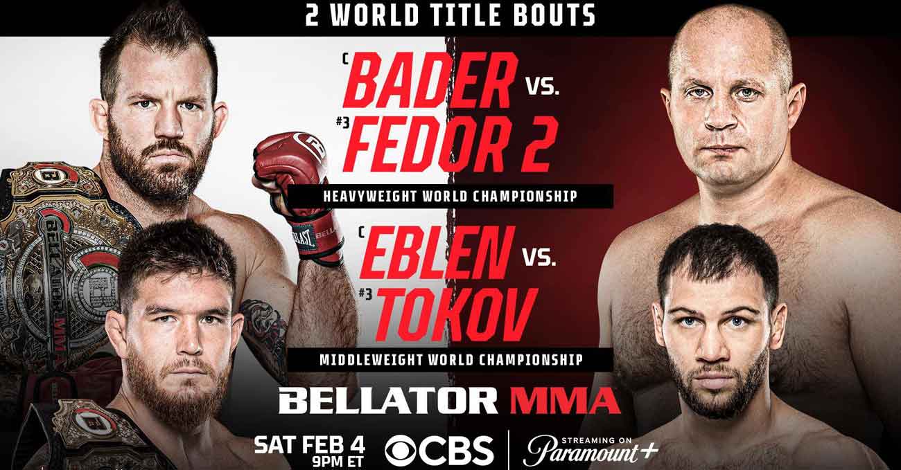 Ryan Bader vs Fedor Emelianenko 2 full fight video Bellator 290 poster
