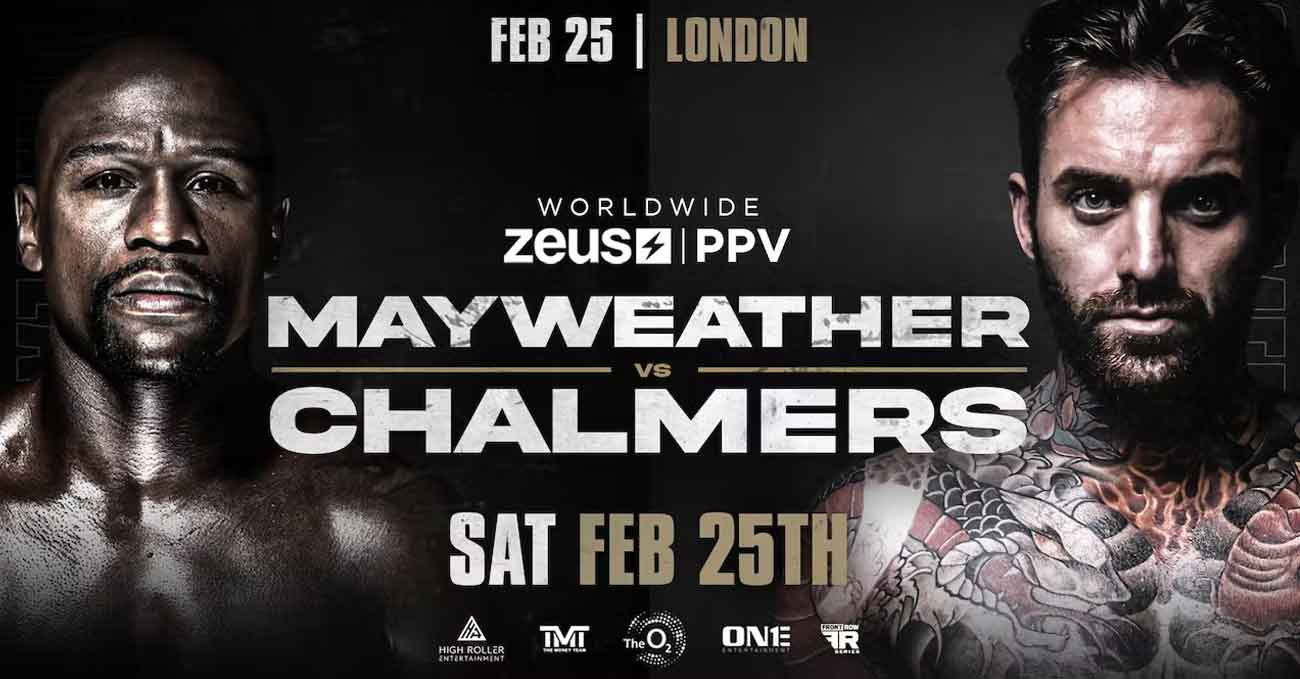 Floyd Mayweather Jr vs Aaron Chalmers full fight video poster 2023-02-25
