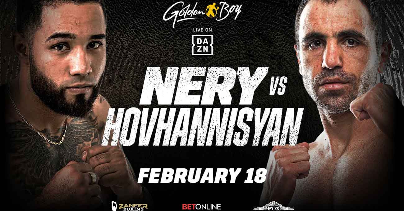 Luis Nery vs Azat Hovhannisyan full fight video poster 2023-02-18