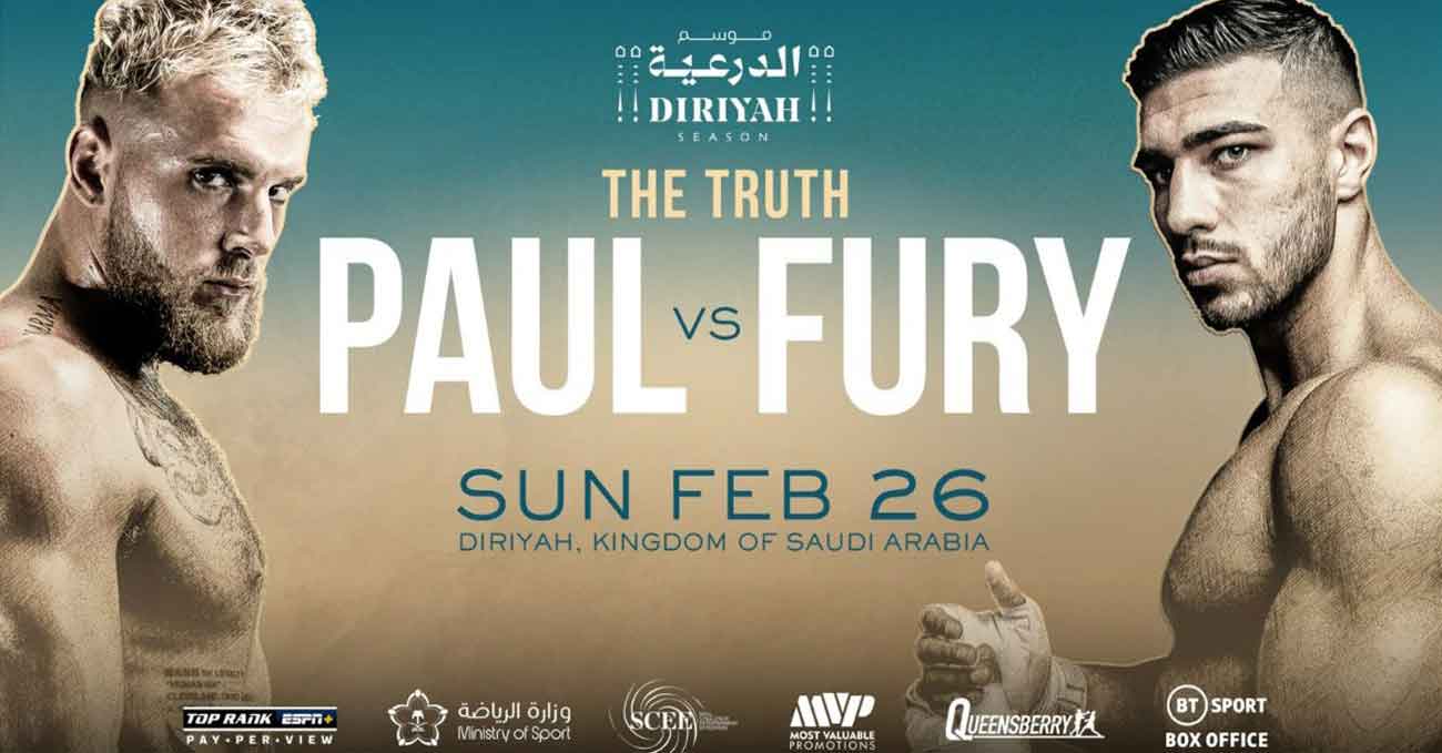 Jake Paul vs Tommy Fury full fight video poster 2023-02-26