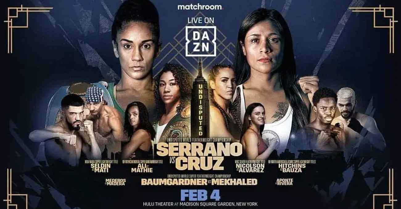 Amanda Serrano vs Erika Cruz Hernandez full fight video poster 2023-02-04