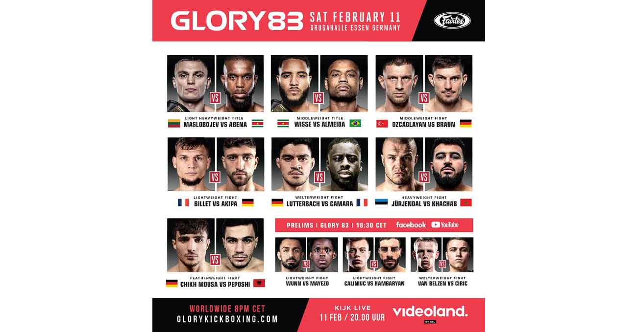 Ahmad Chikh Mousa vs Berjan Peposhi full fight video Glory 83 poster