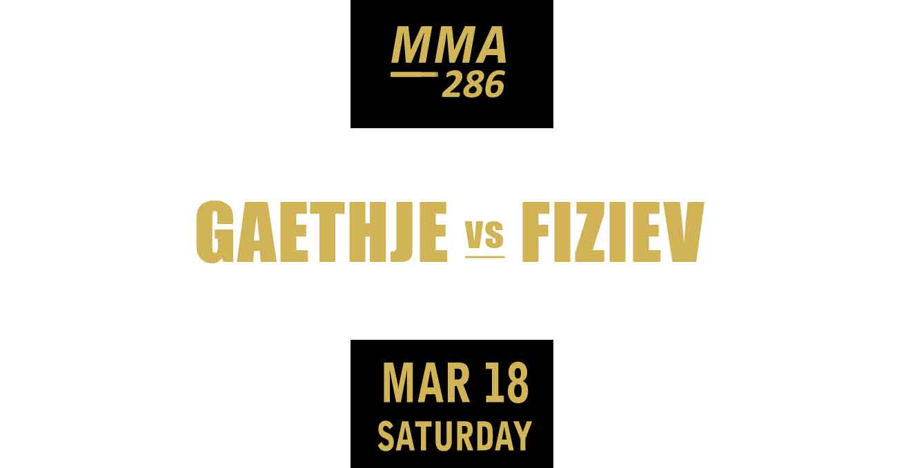 Justin Gaethje vs Rafael Fiziev full fight video UFC 286 poster by ATBF