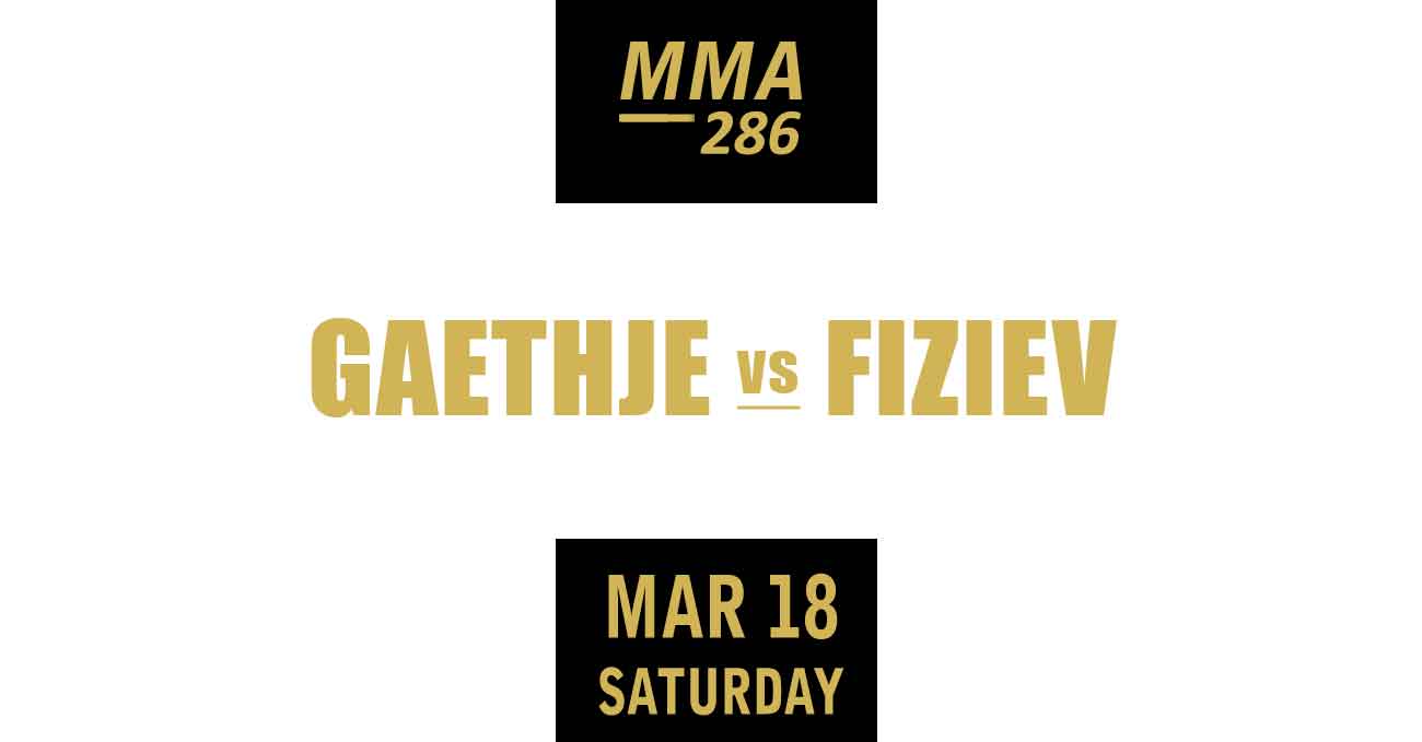 Justin Gaethje vs Rafael Fiziev full fight video UFC 286 poster by ATBF