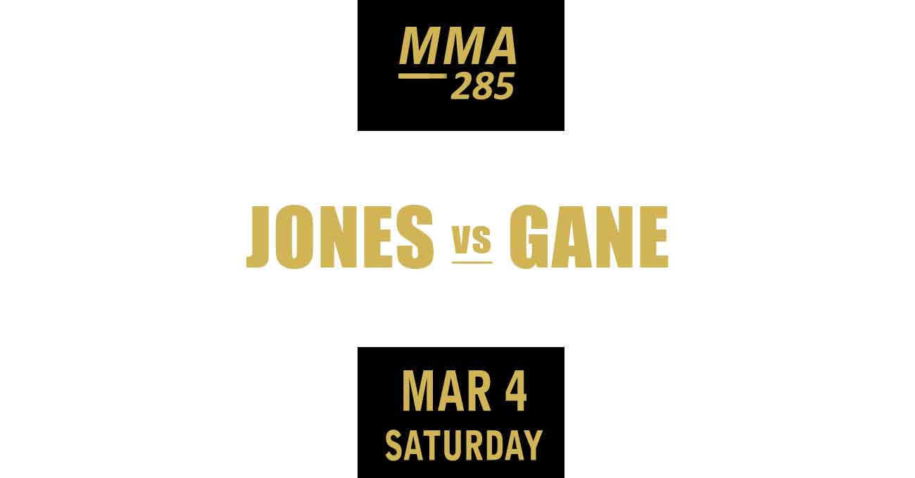 Jon Jones vs Ciryl Gane full fight video UFC 285 poster by ATBF