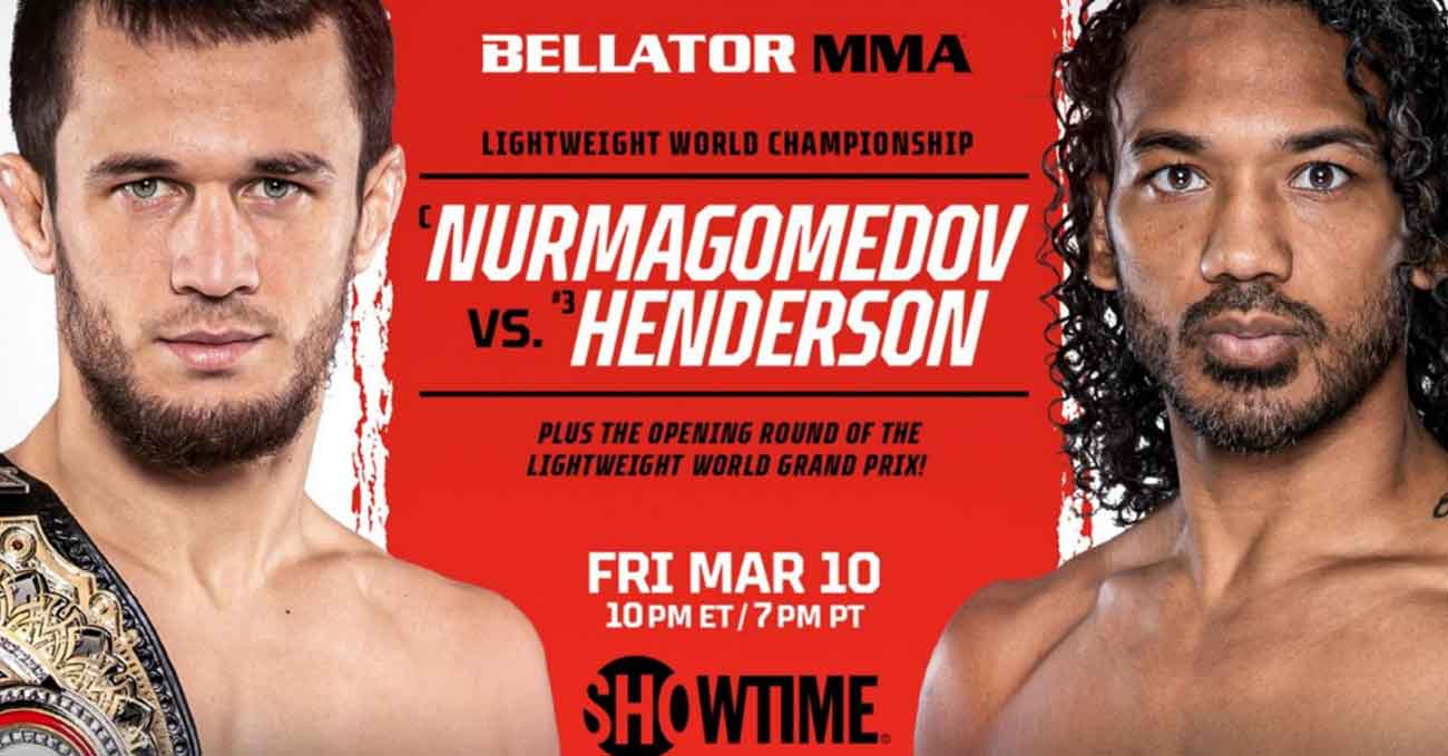 Usman Nurmagomedov vs Ben Henderson full fight video Bellator 292 poster