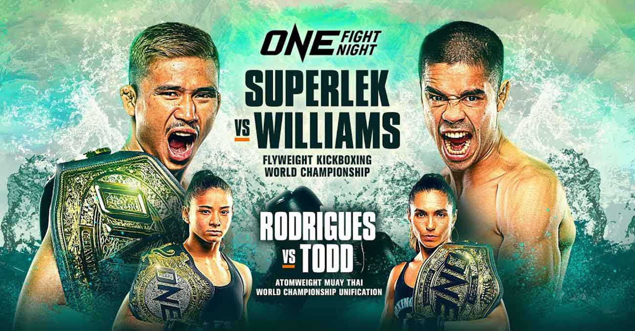 Superlek Kiatmuu9 vs Danial Williams full fight video ONE Fight Night 8 poster