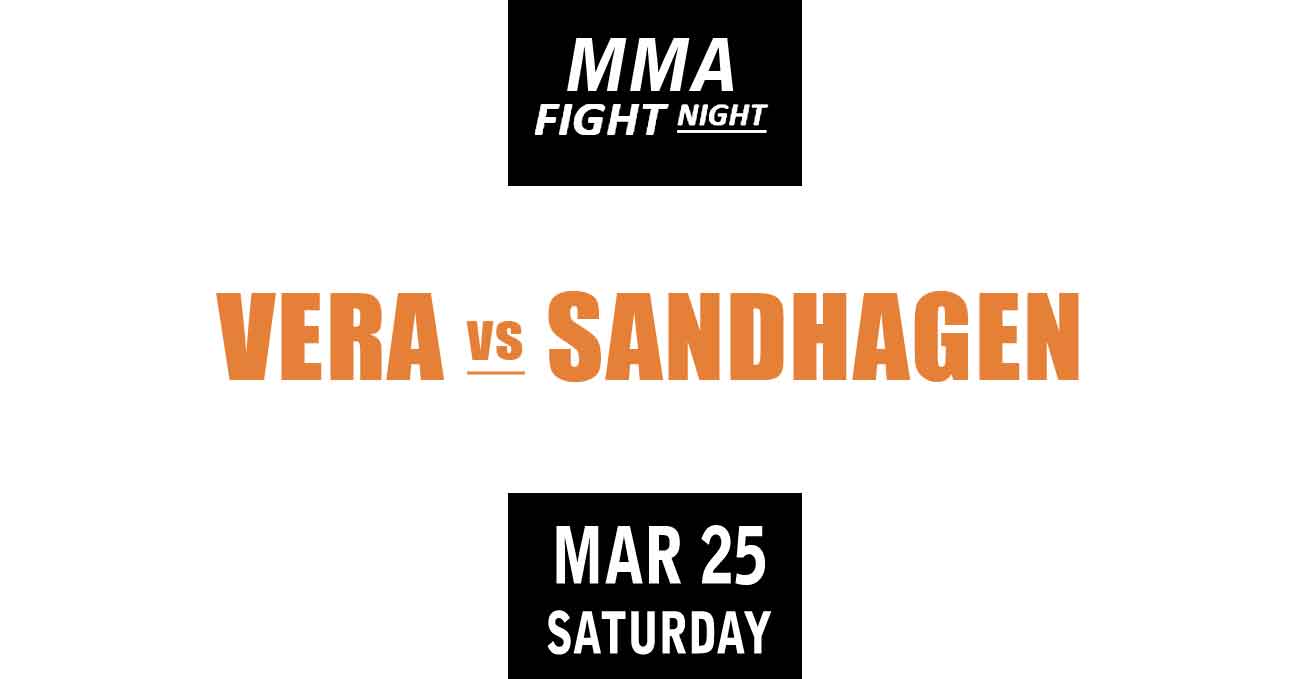 Marlon Vera vs Cory Sandhagen full fight video UFC on ESPN 43 poster by ATBF