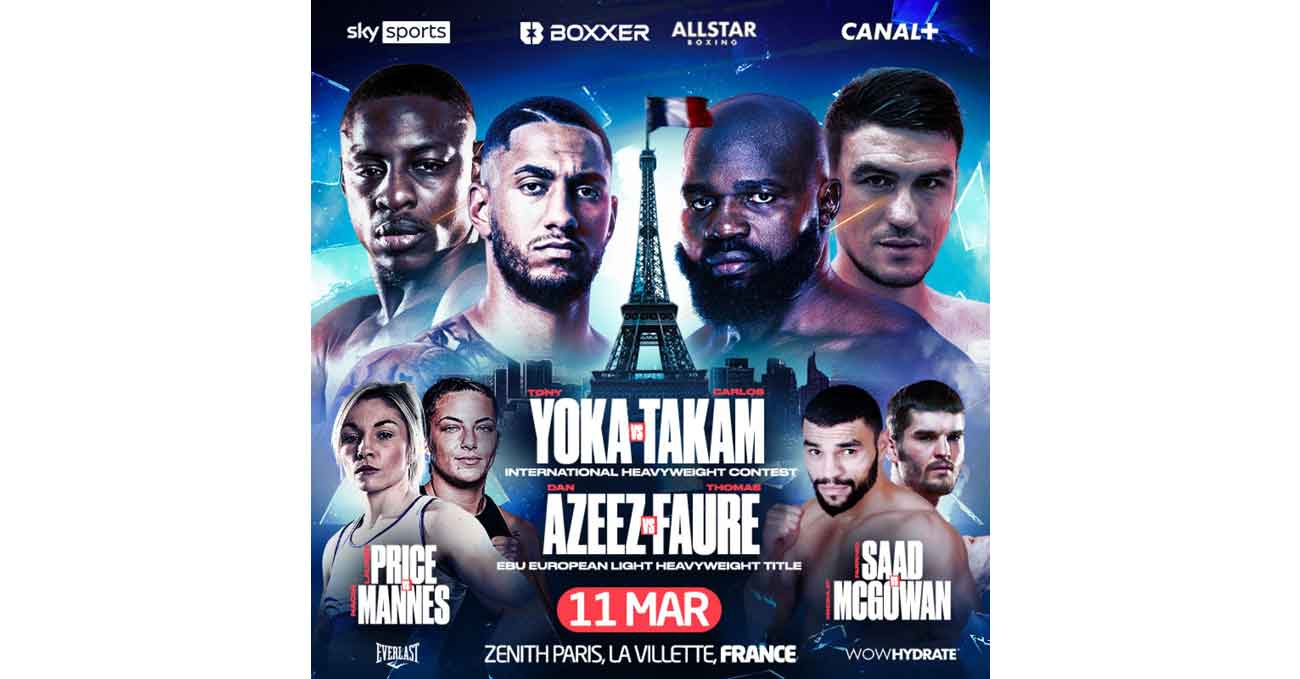 Tony Yoka vs Carlos Takam full fight video poster 2023-03-11