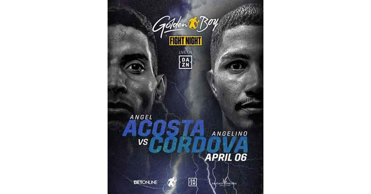 Angel Acosta vs Angelino Cordova full fight video poster 2023-04-06