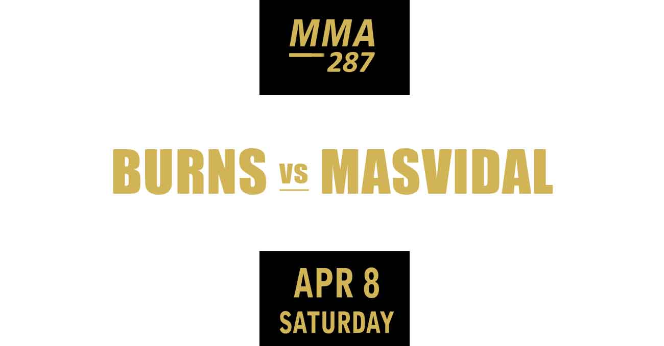 Gilbert Burns vs Jorge Masvidal full fight video UFC 287 poster by ATBF