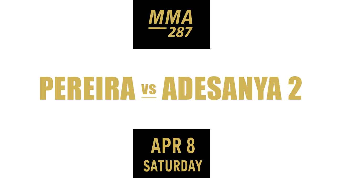 Alex Pereira vs Israel Adesanya 2 full fight video UFC 287 poster by ATBF