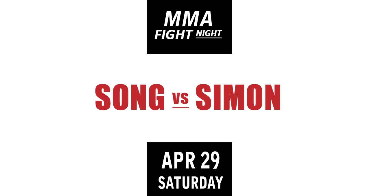 Yadong Song vs Ricky Simon full fight video UFC Vegas 72 poster by ATBF