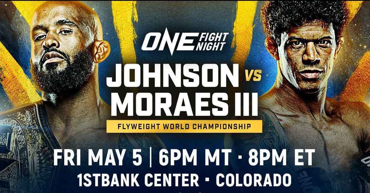 Demetrious Johnson vs Adriano Moraes 3 full fight video ONE Fight Night 10 poster