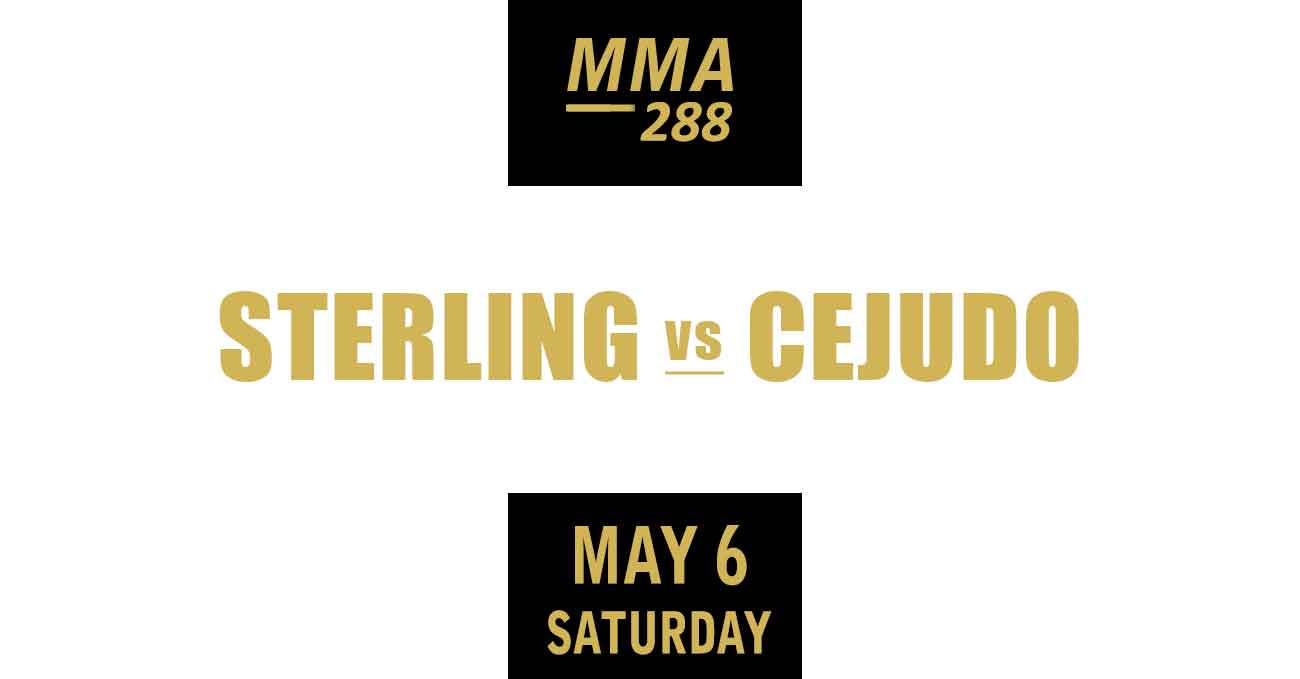 Aljamain Sterling vs Henry Cejudo full fight video UFC 288 poster by ATBF