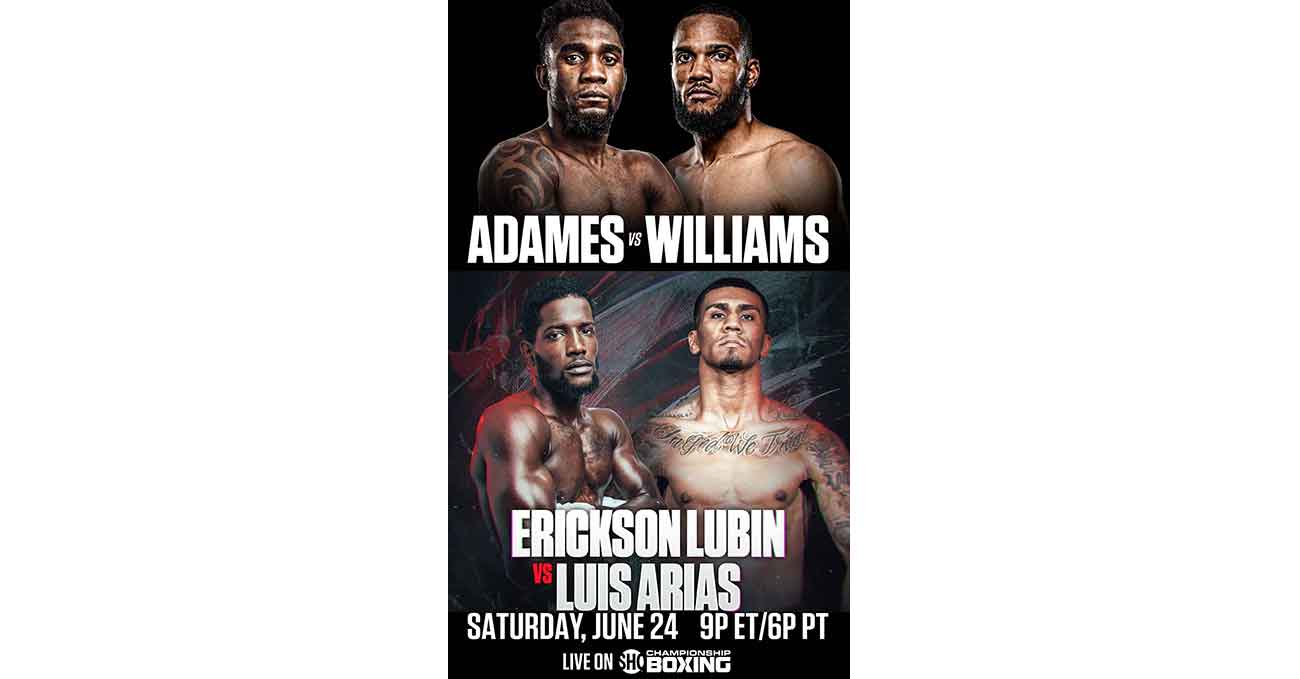 Carlos Adames vs Julian Williams full fight video poster 2023-06-24