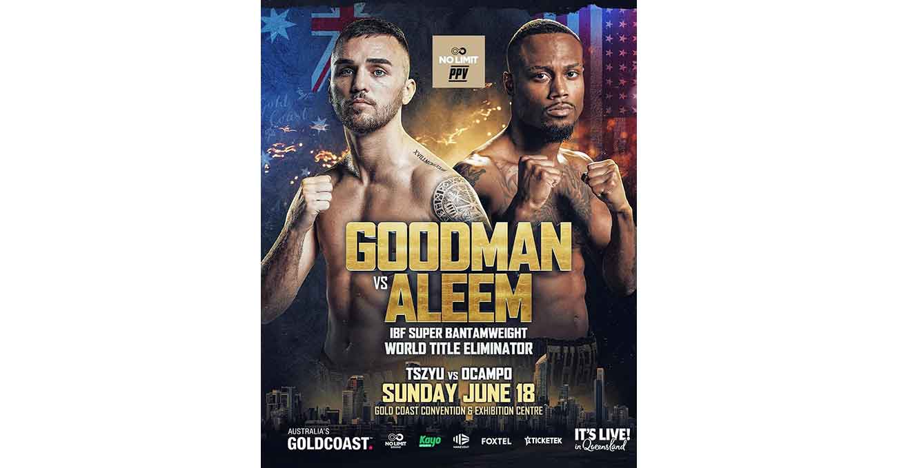 Sam Goodman vs Ra'eese Aleem full fight video poster 2023-06-18