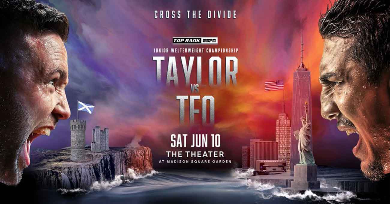 Josh Taylor vs Teofimo Lopez full fight video poster 2023-06-10