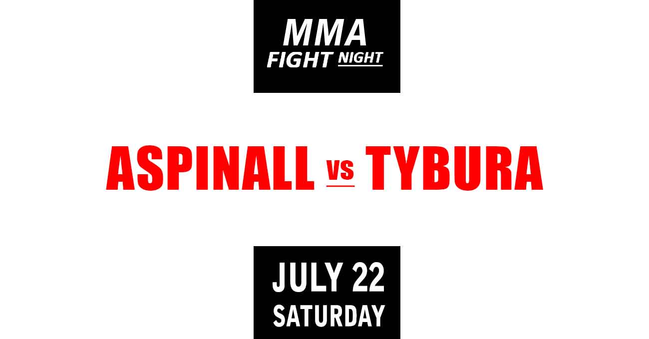 Tom Aspinall vs Marcin Tybura full fight video UFC Fight Night 224 poster by ATBF