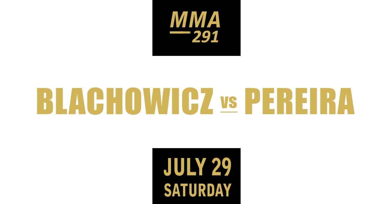 Jan Blachowicz vs Alex Pereira full fight video UFC 291 poster by ATBF