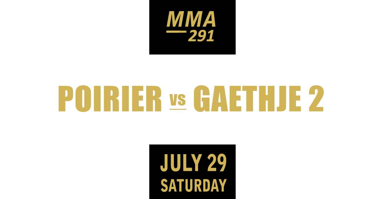 Dustin Poirier vs Justin Gaethje 2 full fight video UFC 291 poster by ATBF