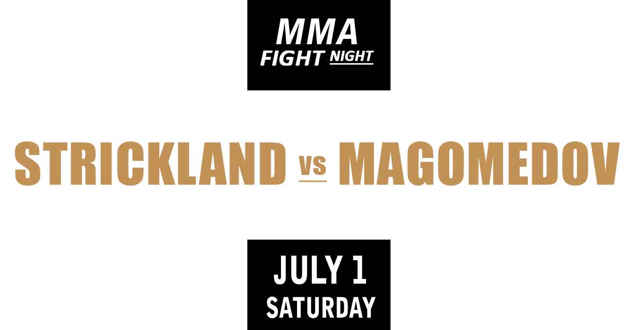 Sean Strickland vs Abusupiyan Magomedov full fight video UFC Vegas 76 poster by ATBF