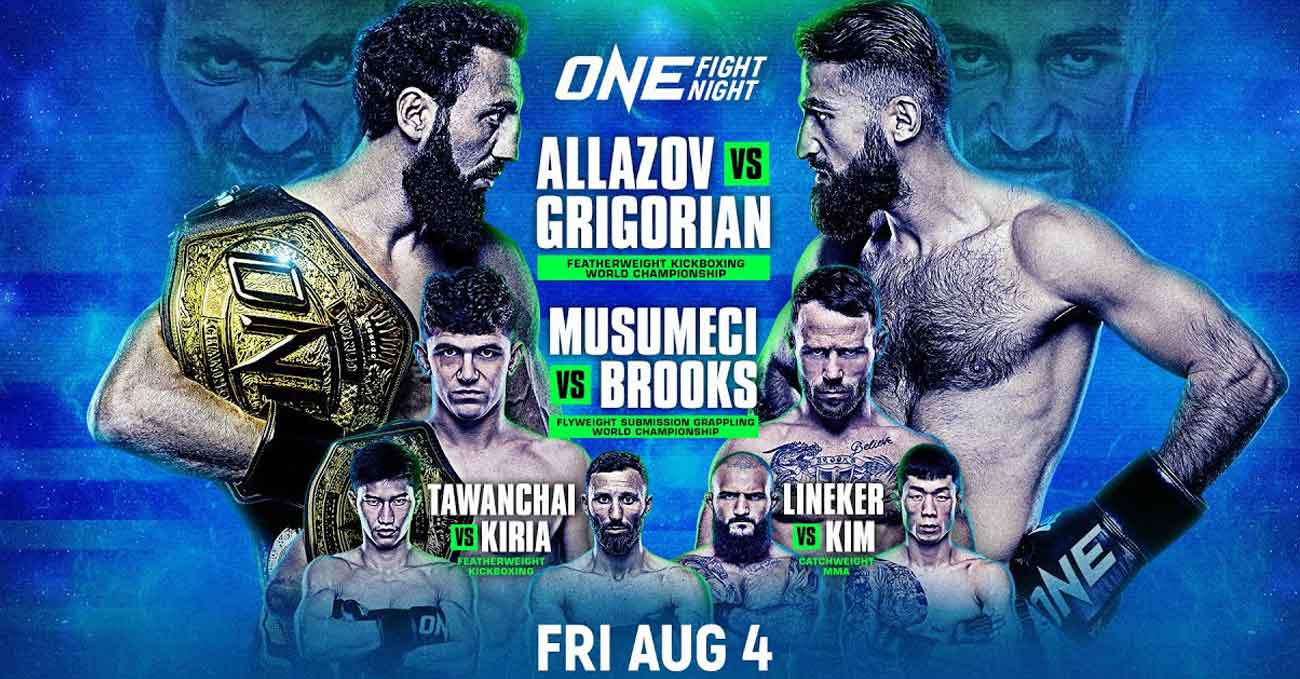 Chingiz Allazov vs Marat Grigorian 3 full fight video ONE Fight Night 13 poster