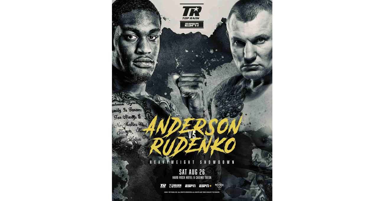 Jared Anderson vs Andriy Rudenko full fight video poster 2023-08-26