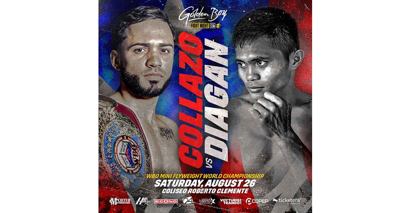 Oscar Collazo vs Garen Diagan full fight video poster 2023-08-26