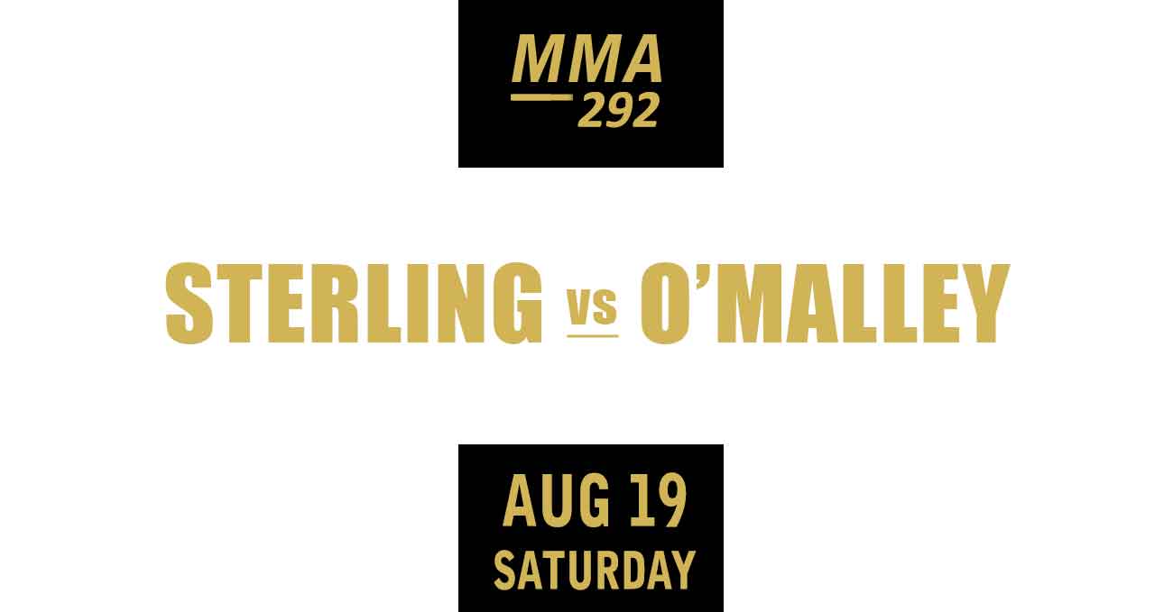 Aljamain Sterling vs Sean O'Malley full fight video UFC 292 poster by ATBF