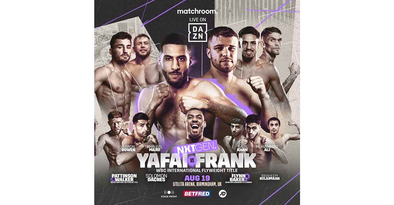 Galal Yafai vs Tommy Frank full fight video poster 2023-08-19