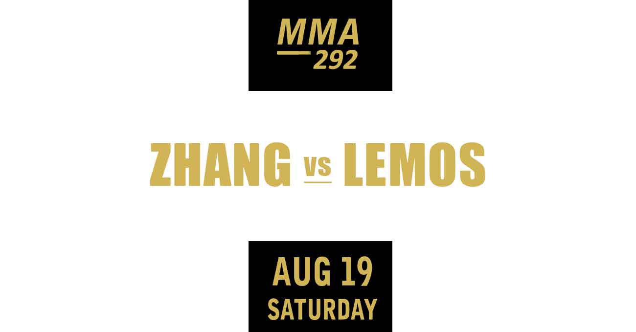 Weili Zhang vs Amanda Lemos full fight video UFC 292 poster by ATBF