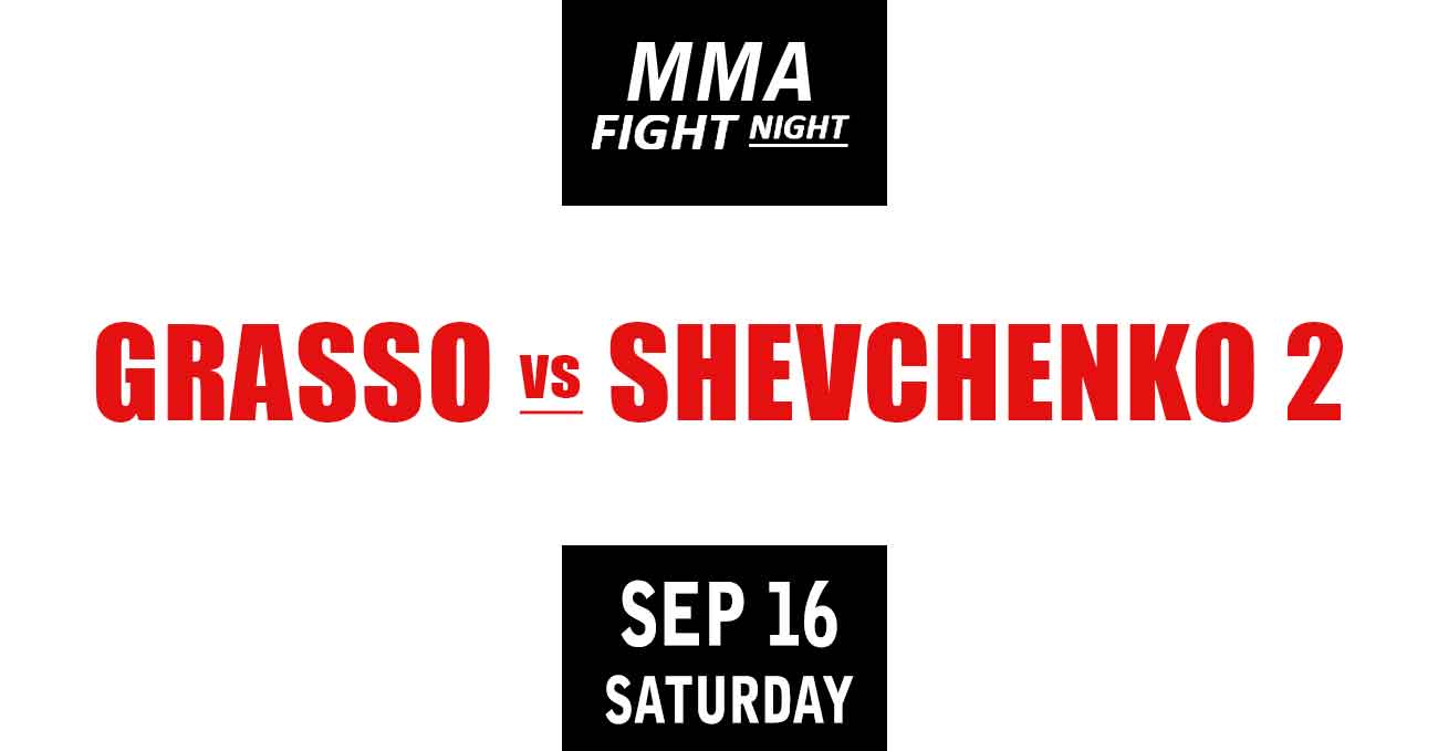 Alexa Grasso vs Valentina Shevchenko 2 full fight video UFC Fight Night 227 poster by ATBF