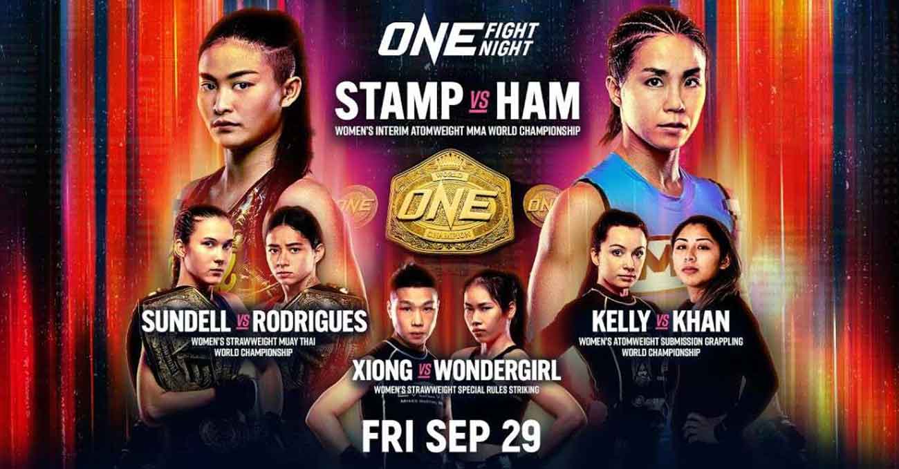 Seo Hee Ham vs Stamp Fairtex full fight video ONE Fight Night 14 poster