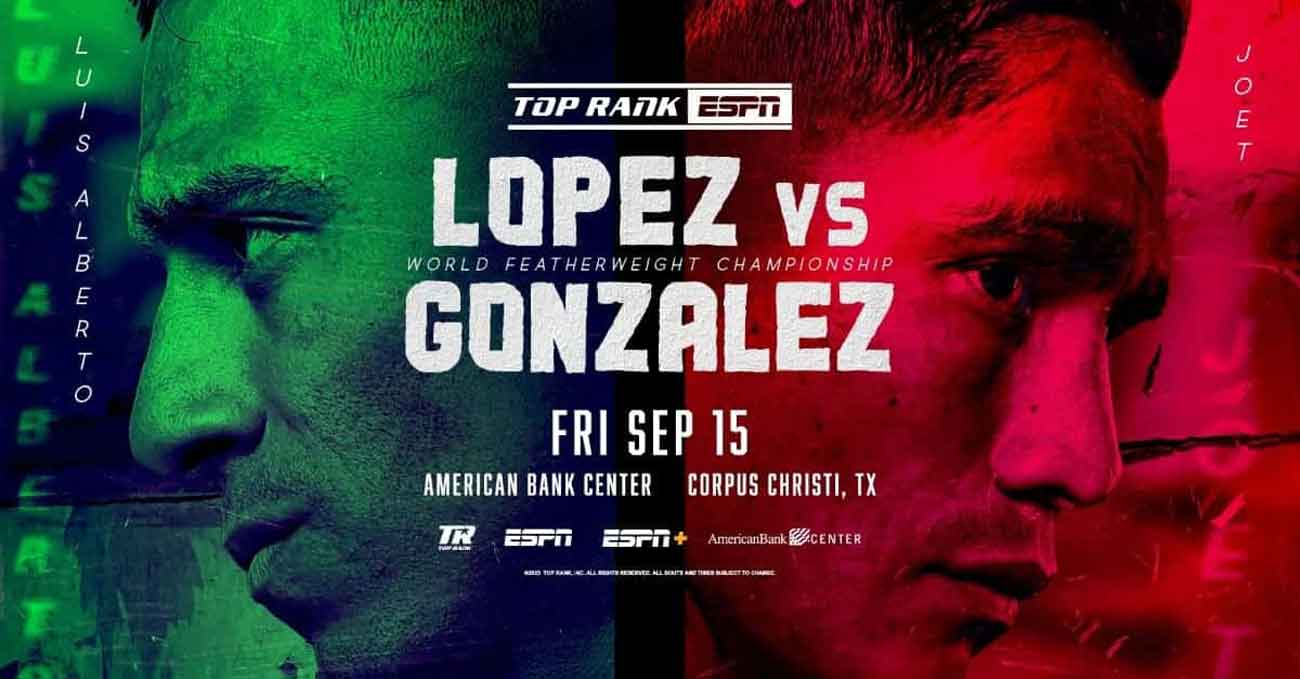 Luis Alberto Lopez Vargas vs Joet Gonzalez full fight video poster 2023-09-15