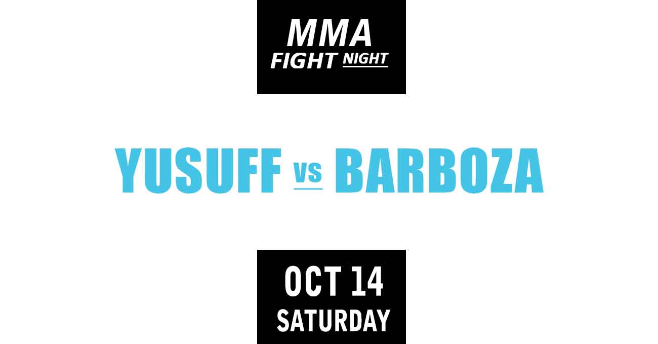 Edson Barboza vs Sodiq Yusuff full fight video UFC Vegas 81 poster by ATBF