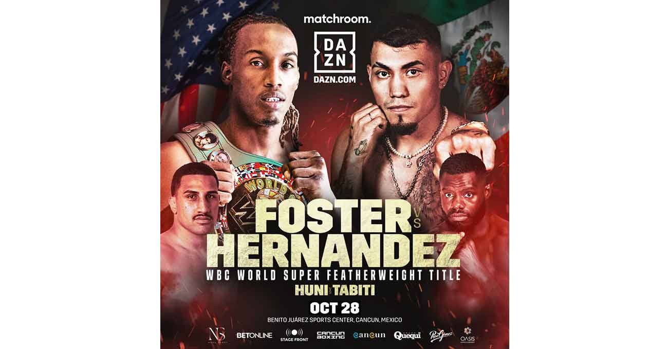 O'Shaquie Foster vs Eduardo Hernandez full fight video poster 2023-10-28