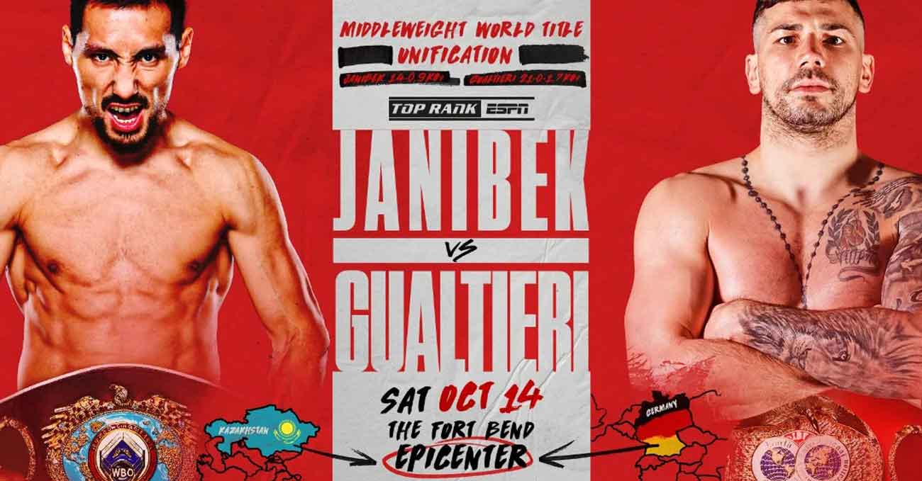 Zhanibek Alimkhanuly vs Vincenzo Gualtieri full fight video poster 2023-10-14