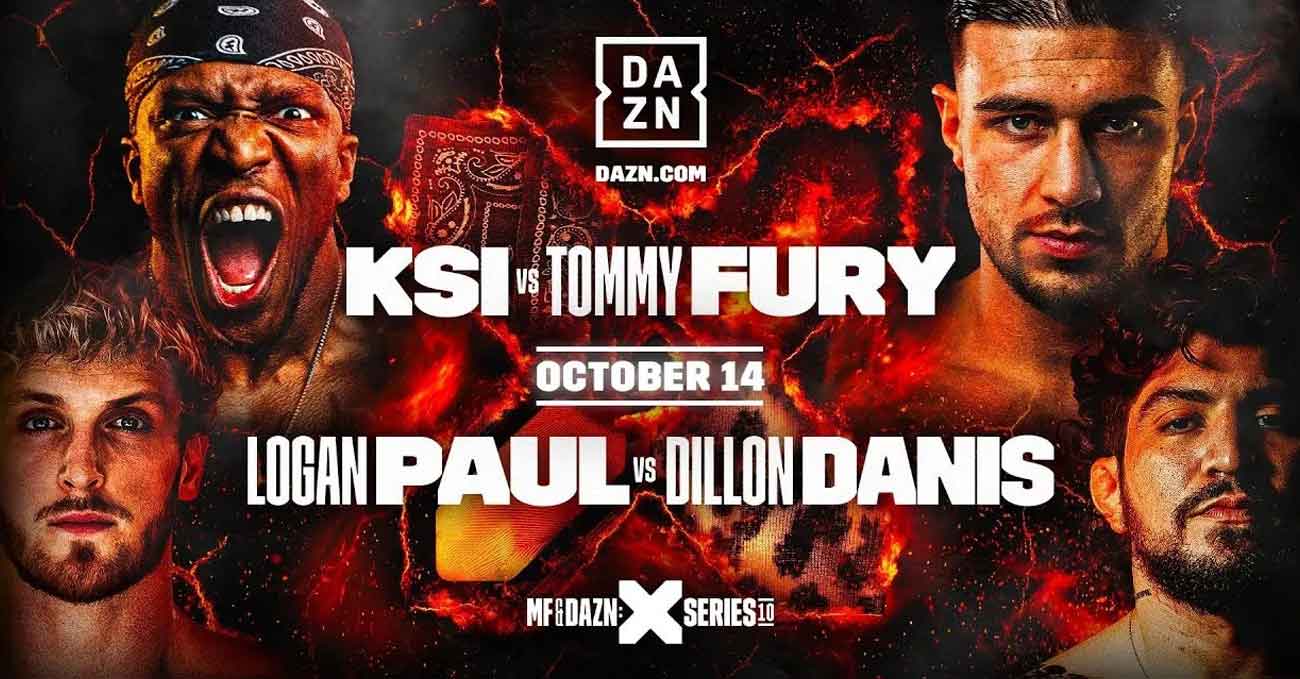 KSI vs Tommy Fury full fight video poster 2023-10-14