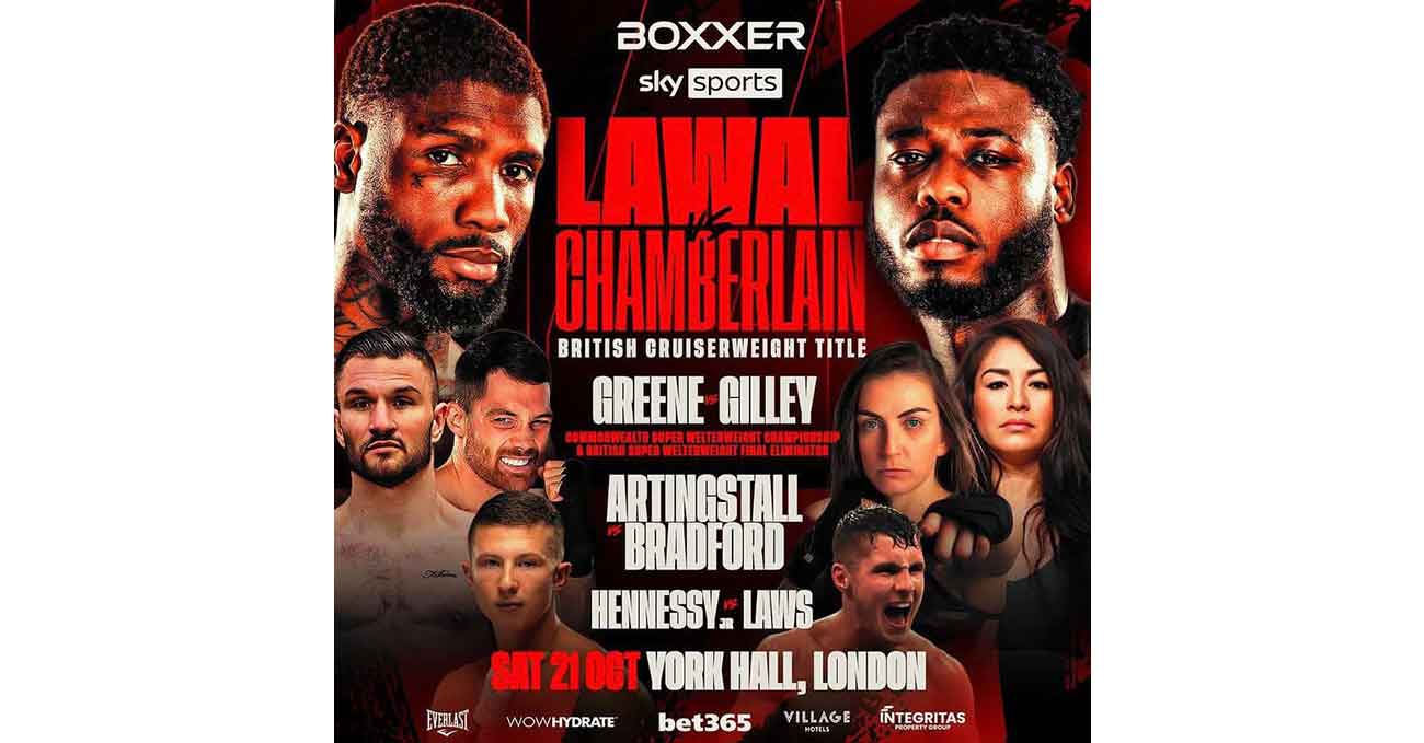 Mikael Lawal vs Isaac Chamberlain full fight video poster 2023-10-21