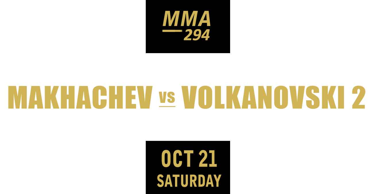 Islam Makhachev vs Alexander Volkanovski 2 full fight video UFC 294 poster by ATBF