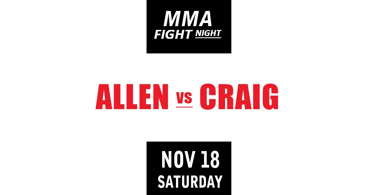 Brendan Allen vs Paul Craig full fight video UFC Vegas 82 poster by ATBF