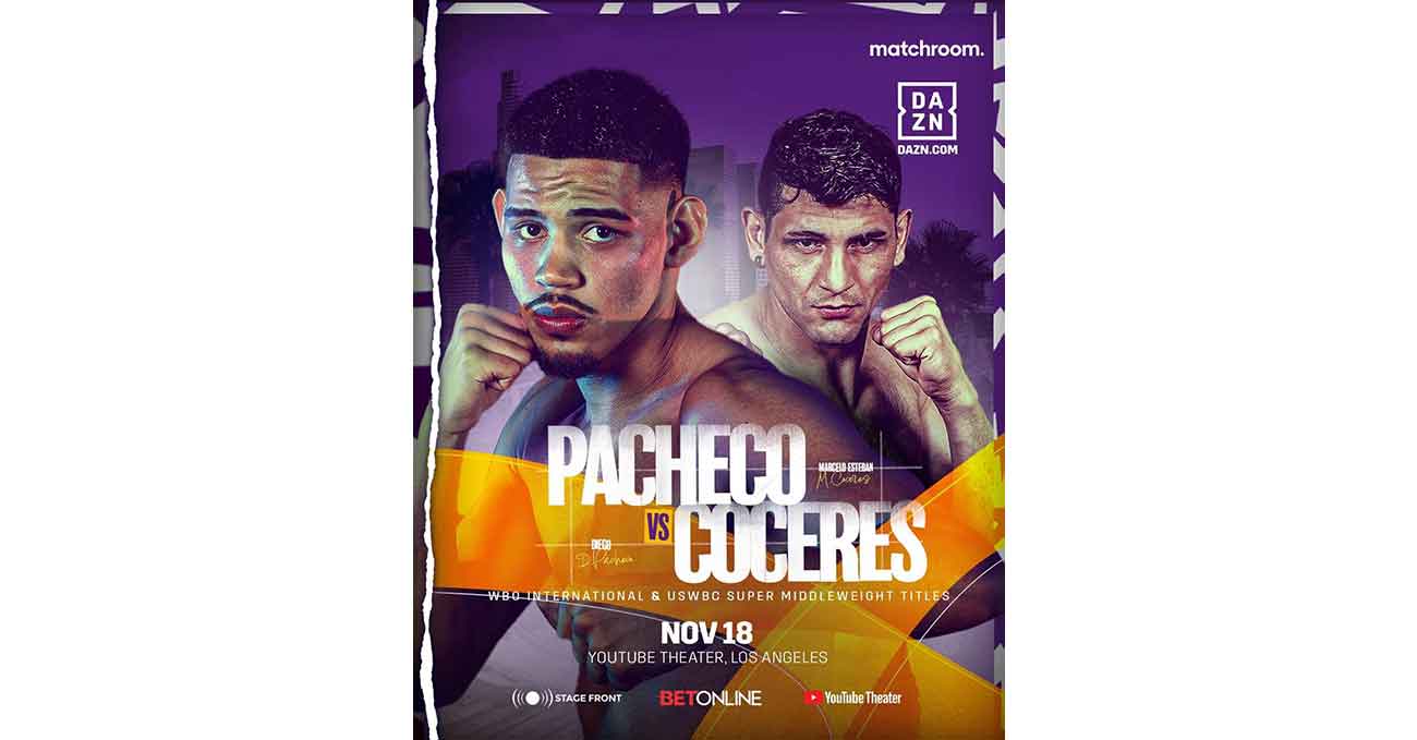 Diego Pacheco vs Marcelo Coceres full fight video poster 2023-11-18