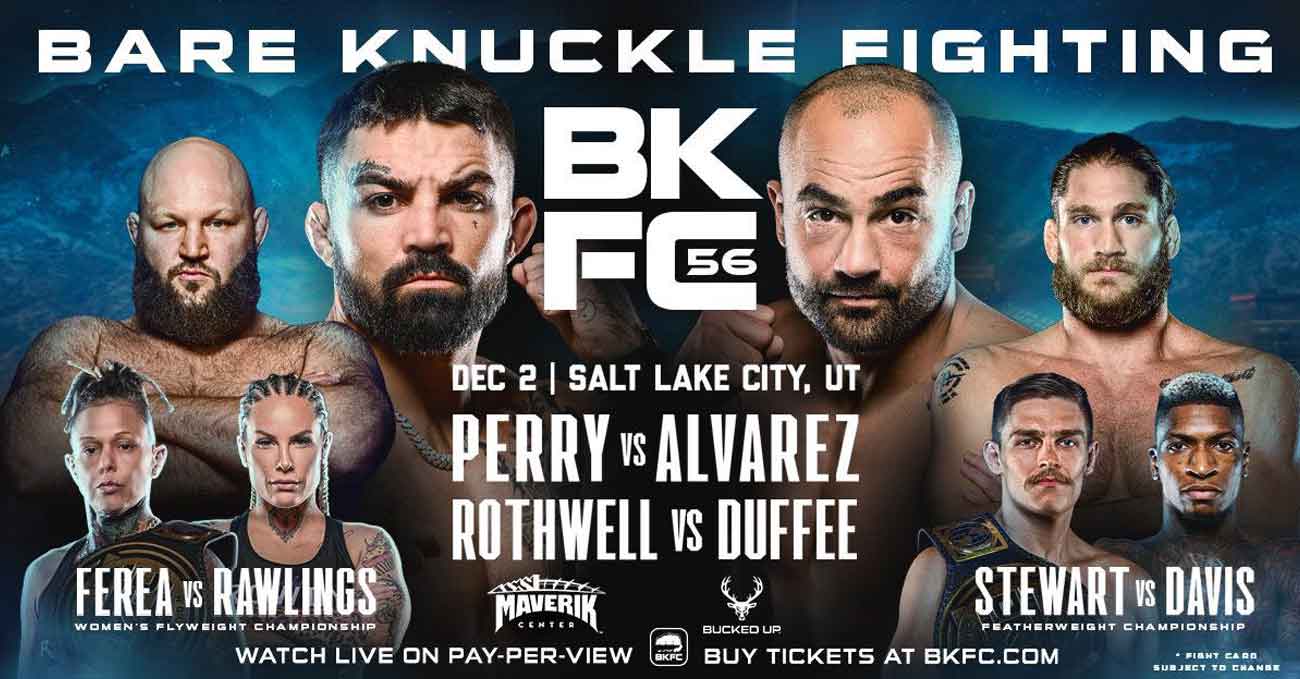 Mike Perry vs Eddie Alvarez full fight video BKFC 56 poster