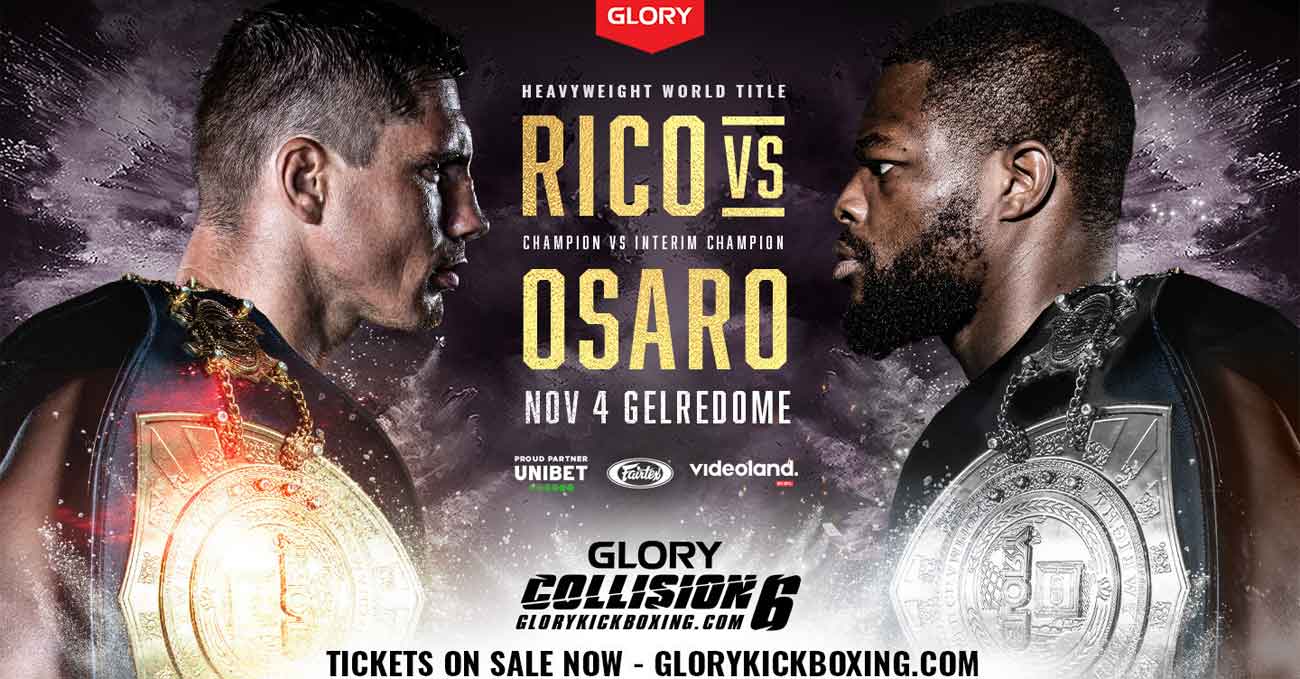 Rico Verhoeven vs Tariq Osaro full fight video Glory Collision 6 poster