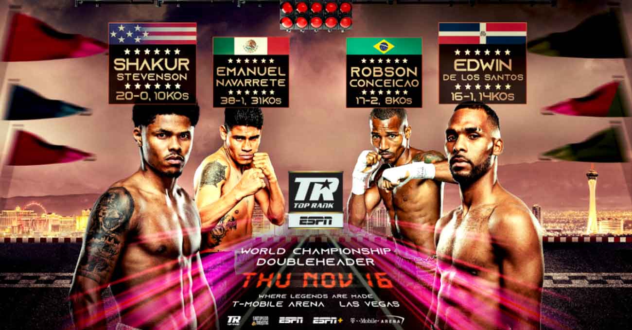 Shakur Stevenson vs Edwin De Los Santos full fight video poster 2023-11-16