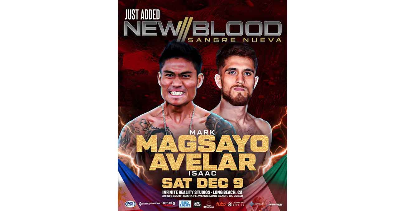 Mark Magsayo vs Isaac Avelar full fight video poster 2023-12-09