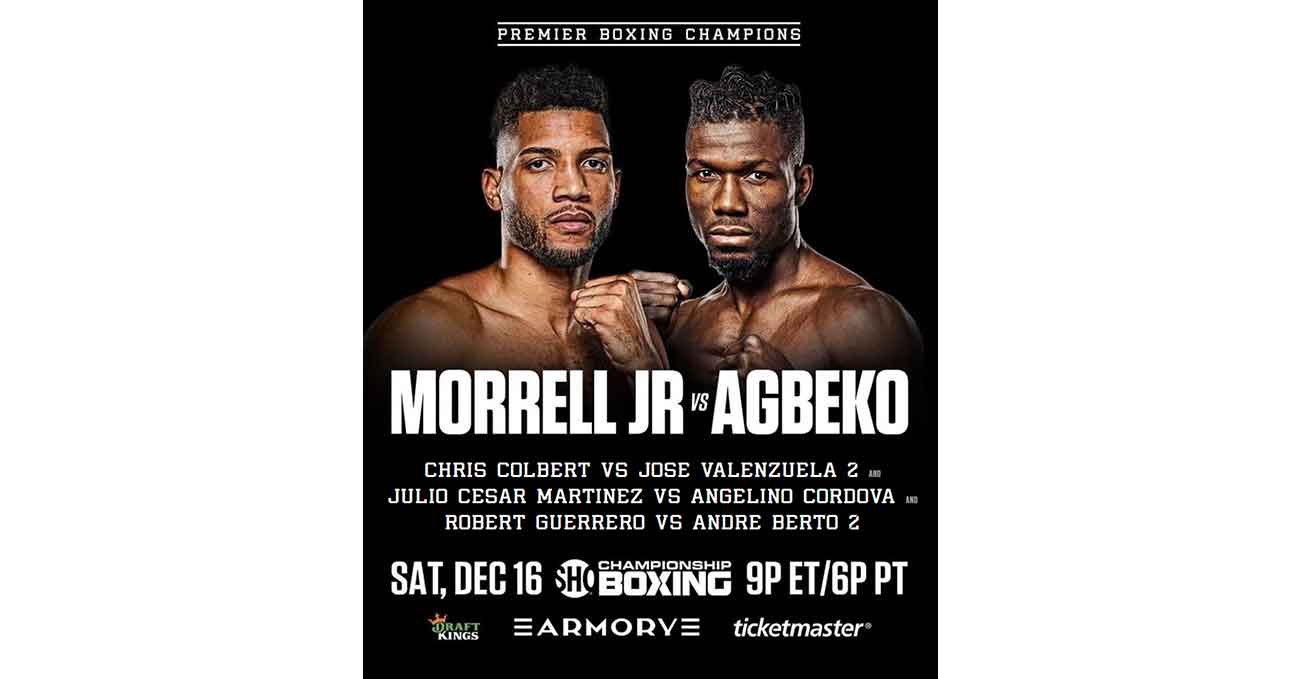 David Morrell vs Sena Agbeko full fight video poster 2023-12-16